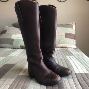 Steve Madden Brown Leather Riding Boots